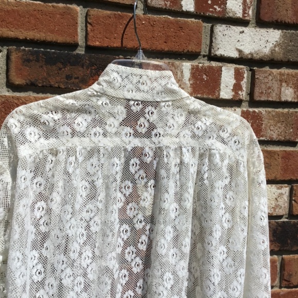 Cover-Up/Summer Robe white lace, medium - Picture 4 of 9